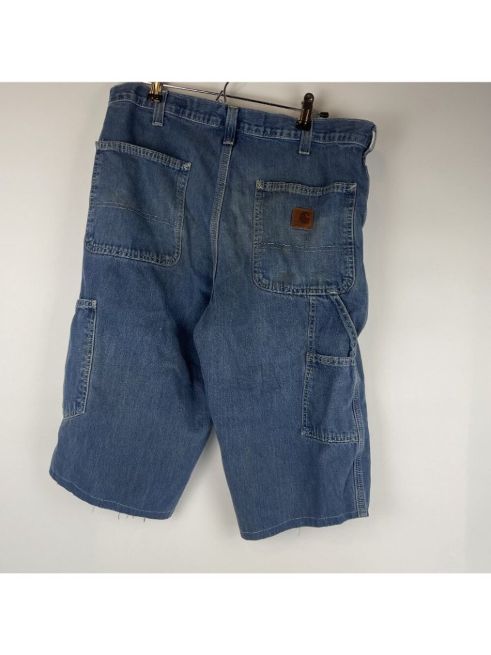Carhartt Men’s 32” Cut-Off Denim Tool Shorts – Lot of 3 Pairs | Blue Utility - Picture 6 of 16